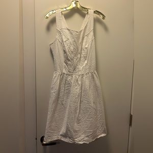 All white seersucker Lilly Pulitzer dress!